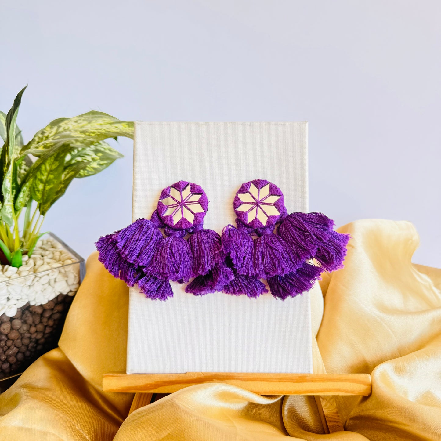 Mirror Purple Earring