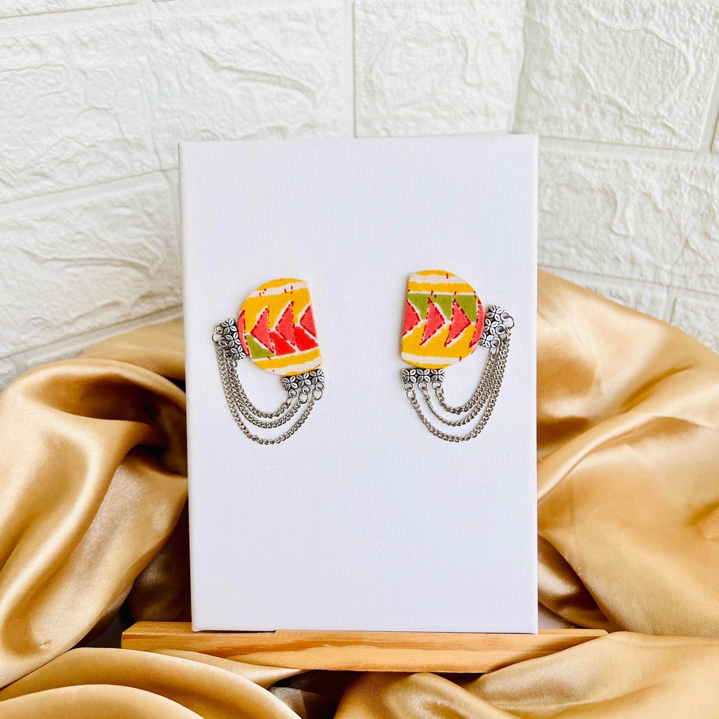 Yellow Silver Earring