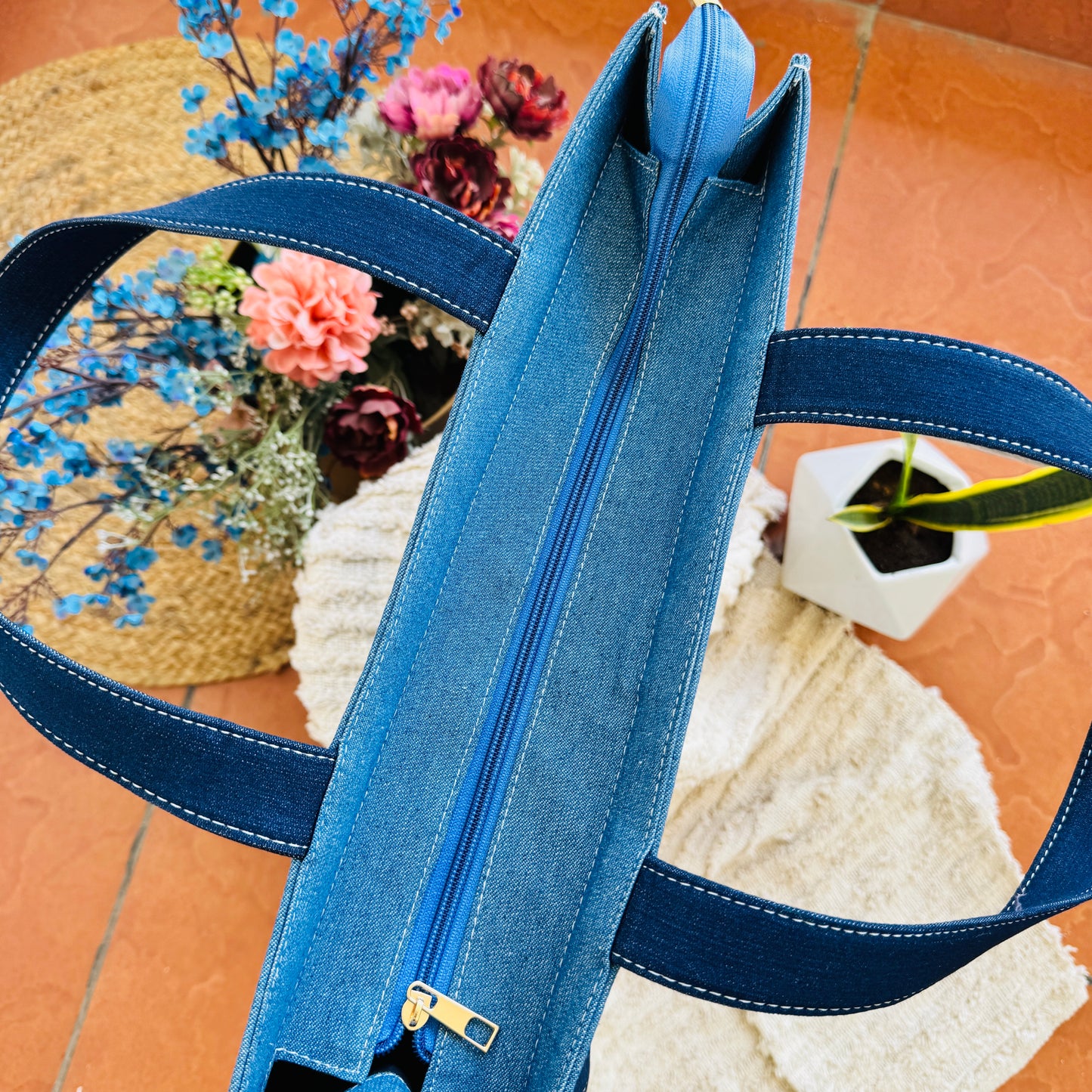 Blue Depth Tote Bag