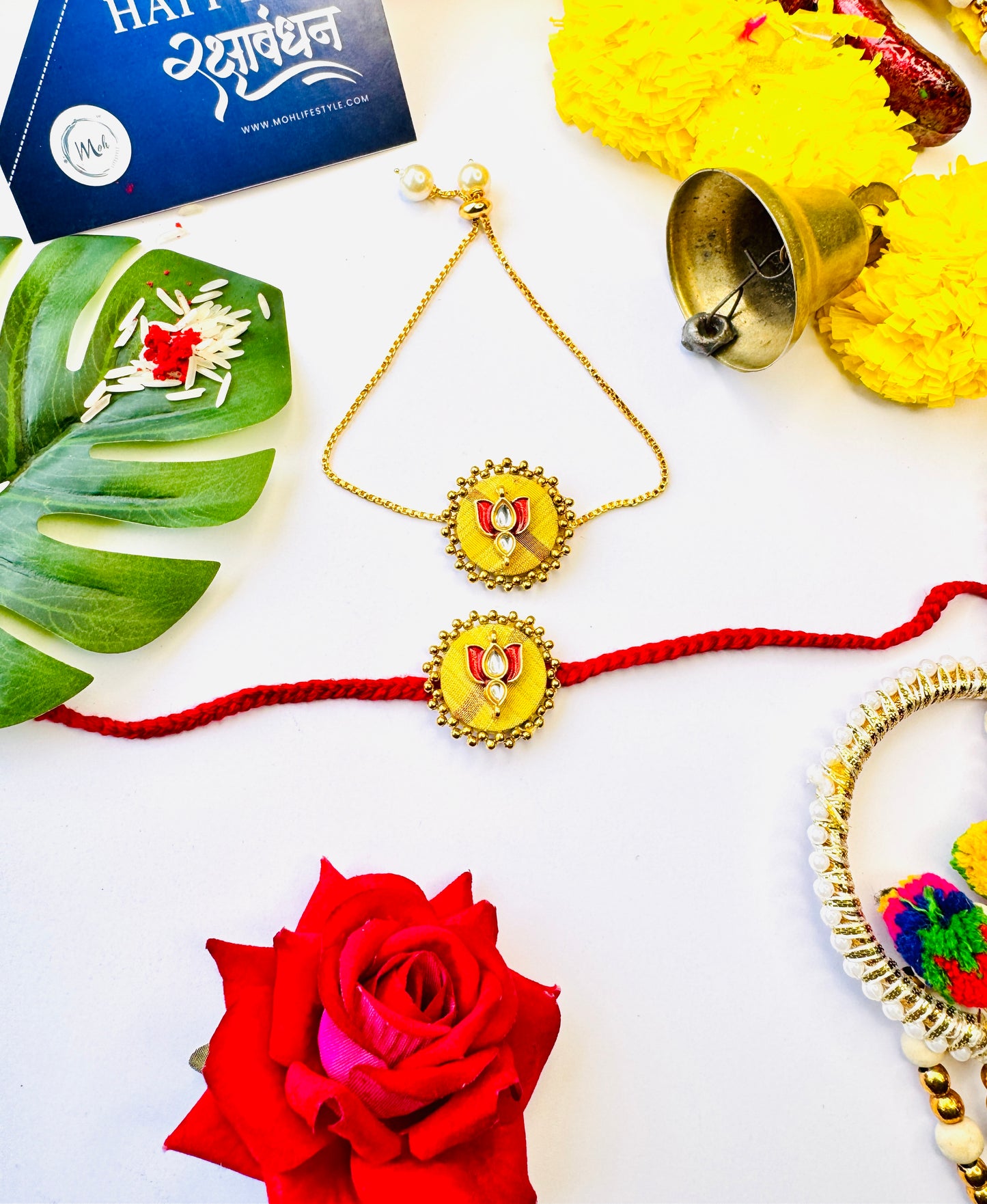 Lotus Rakhi + Lumba