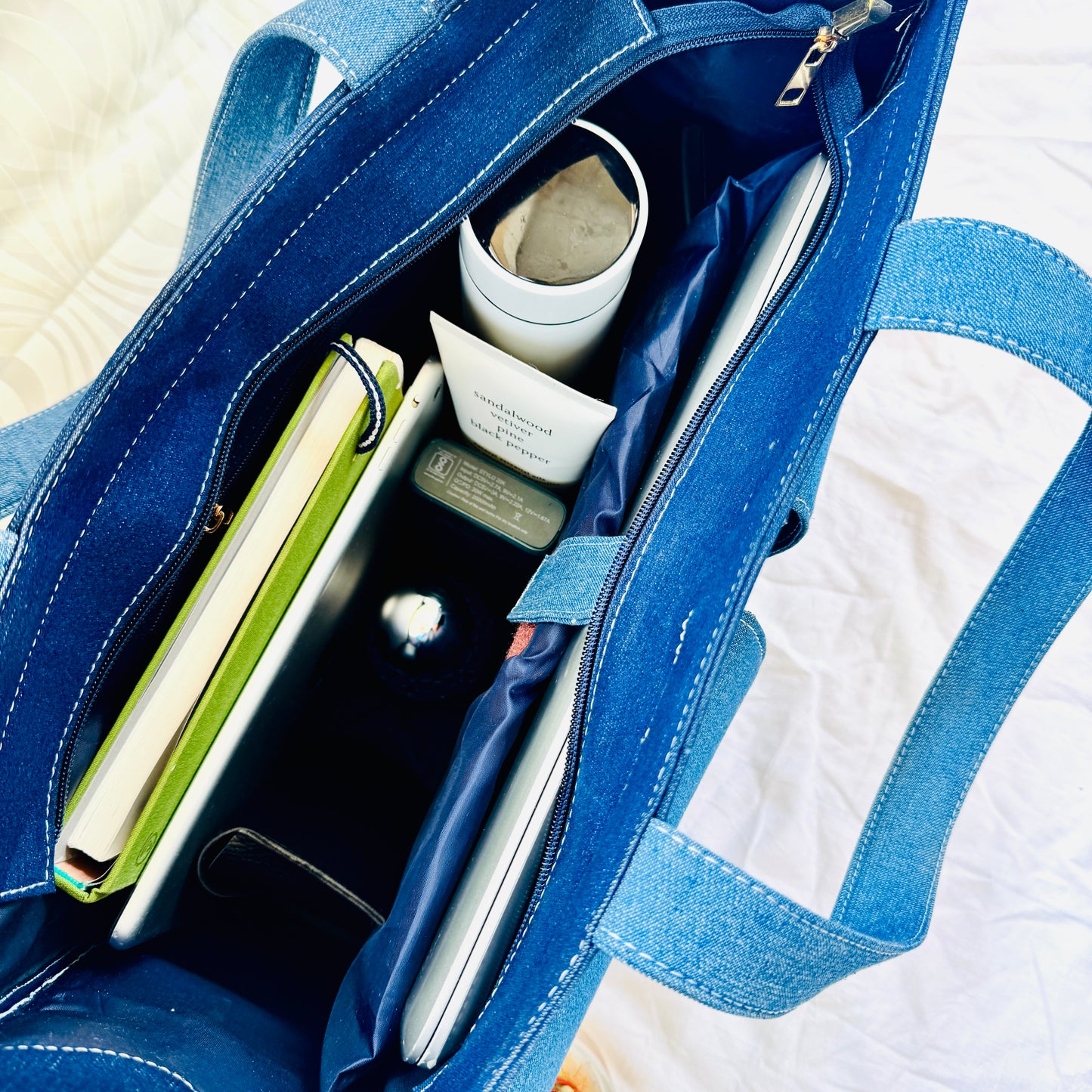 Blue Depth Tote Bag
