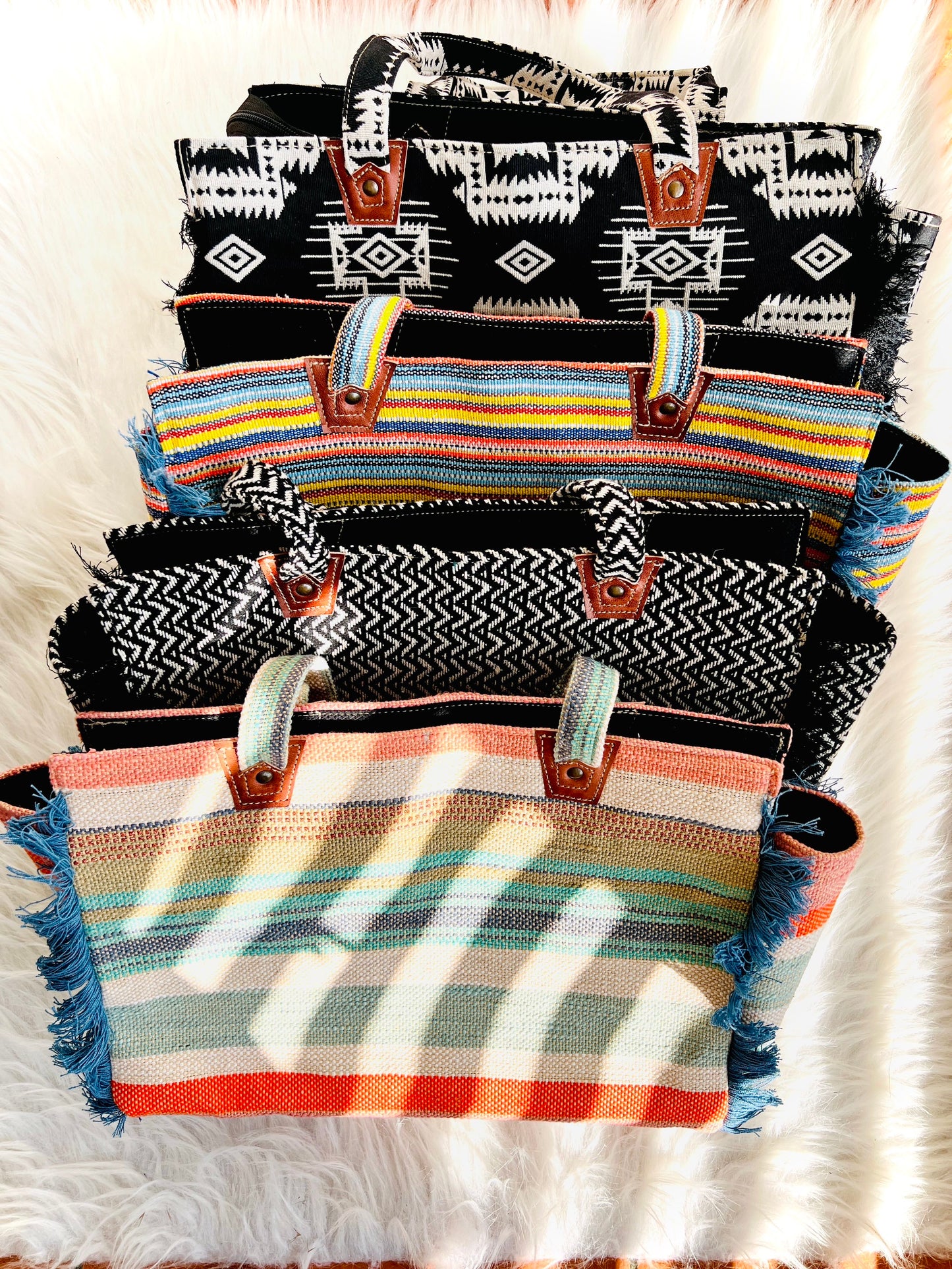 Pastel Pie Fringe Laptop Bag