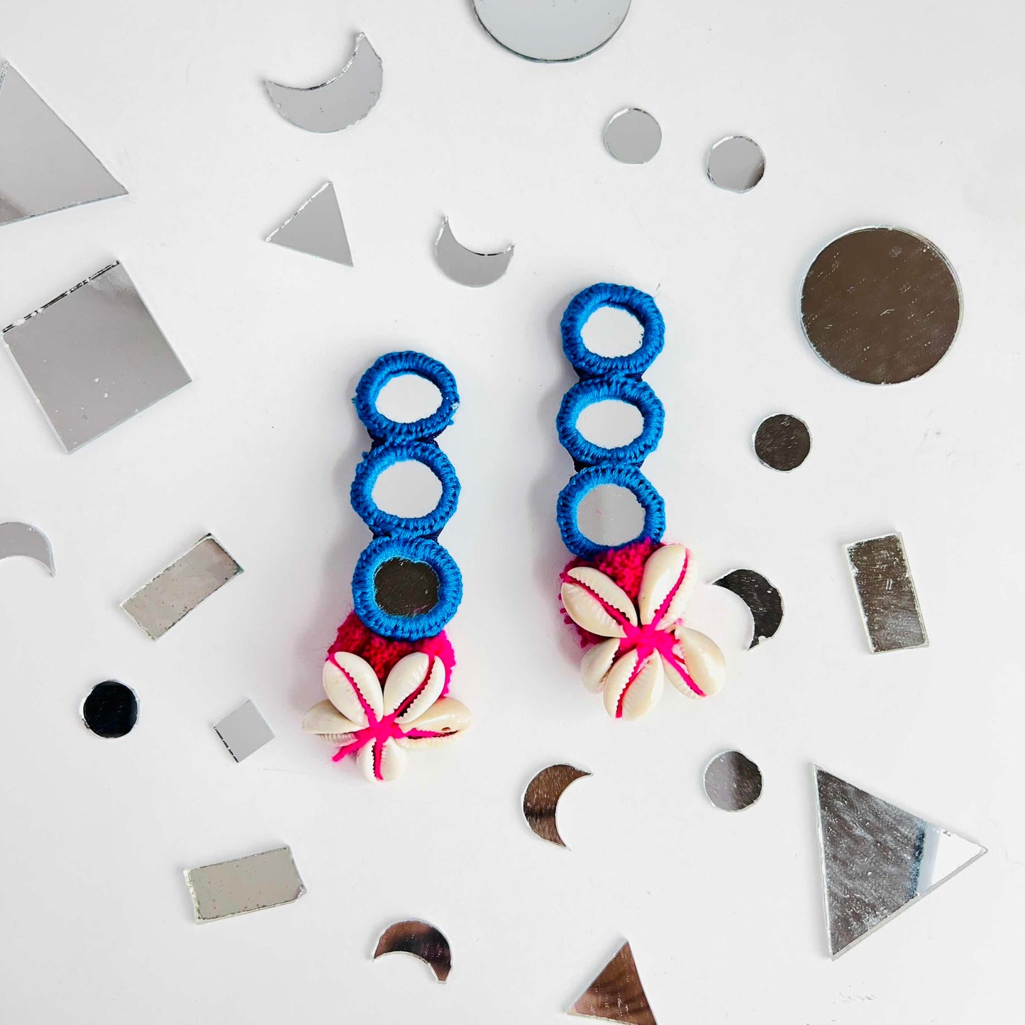 Mirror Blue Earring