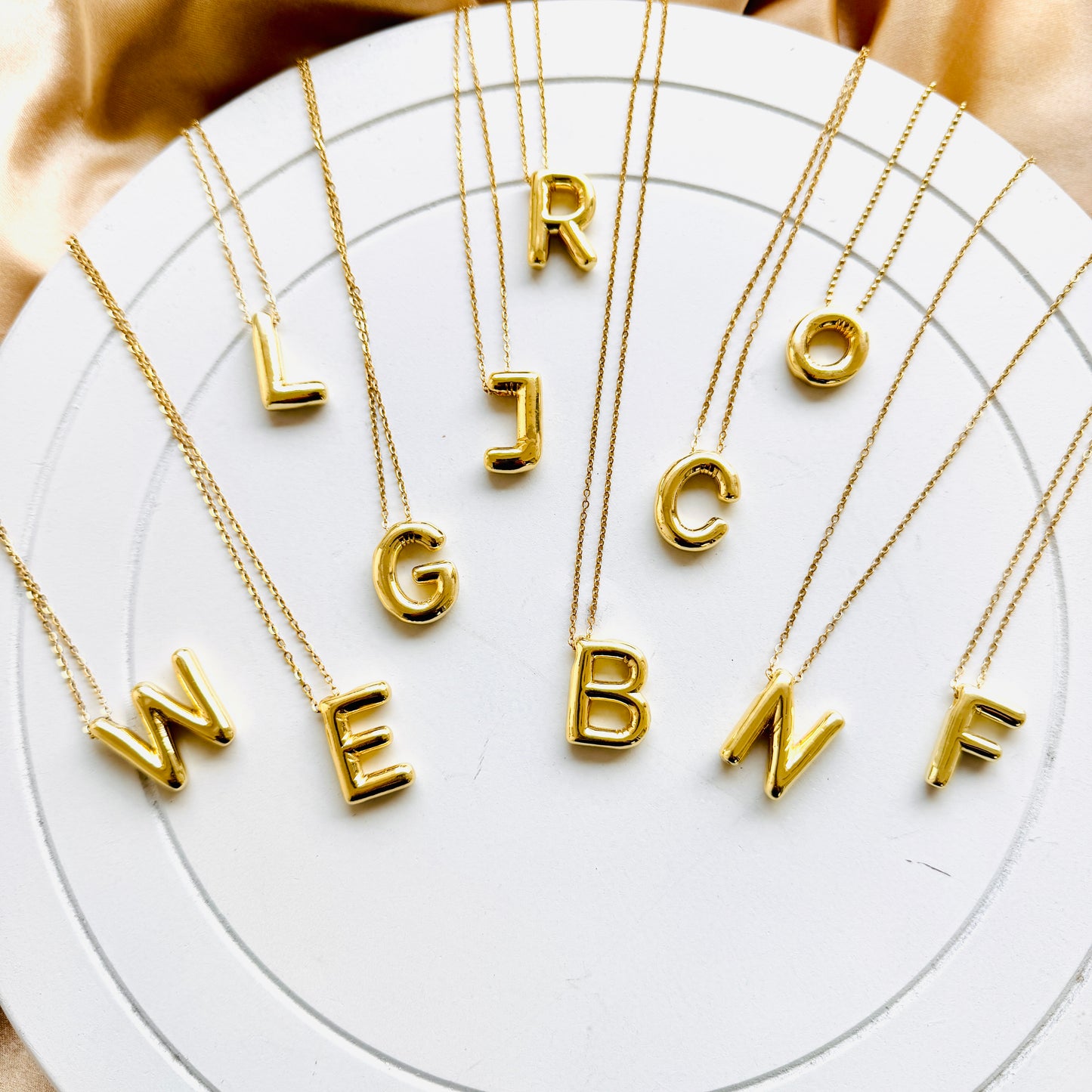 Bubble Alphabet Necklace