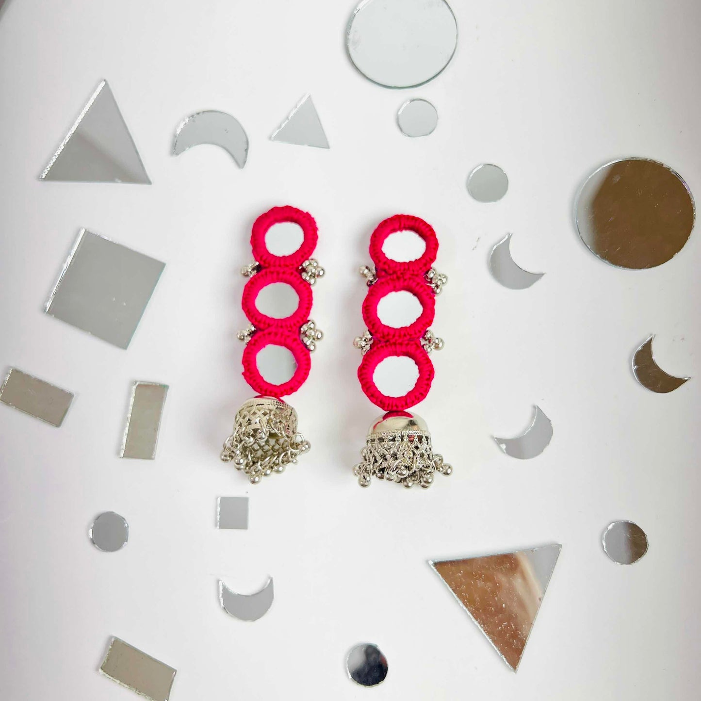 Mirror Pink Earring