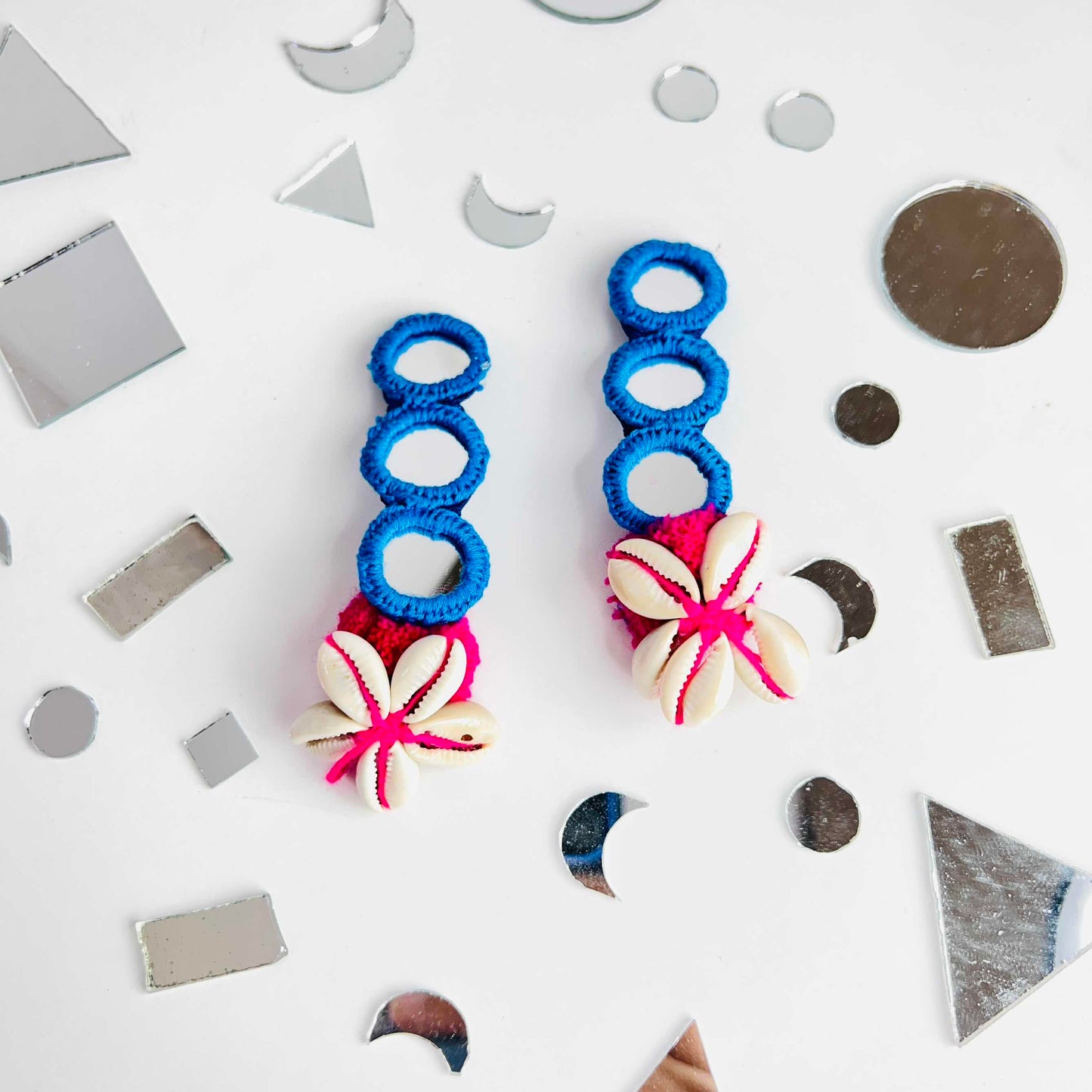 Mirror Blue Earring