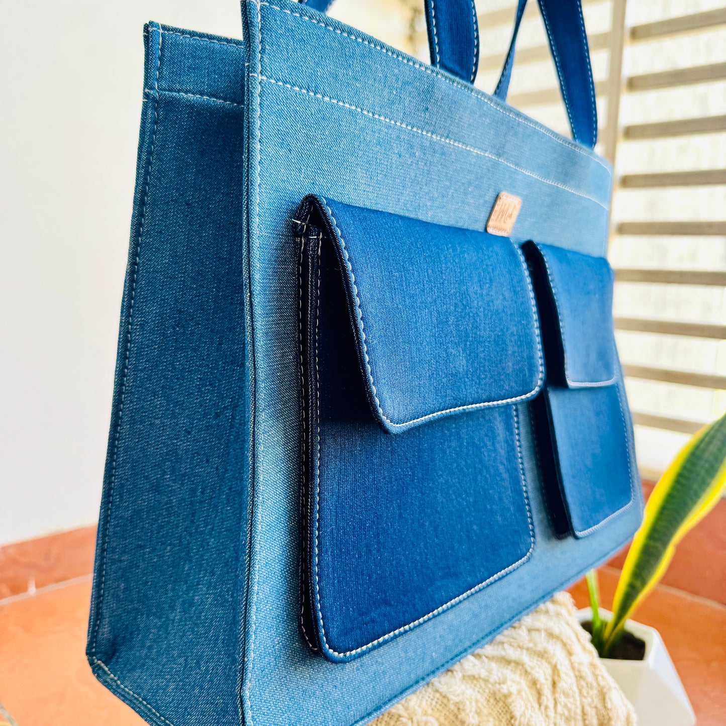 Blue Depth Tote Bag