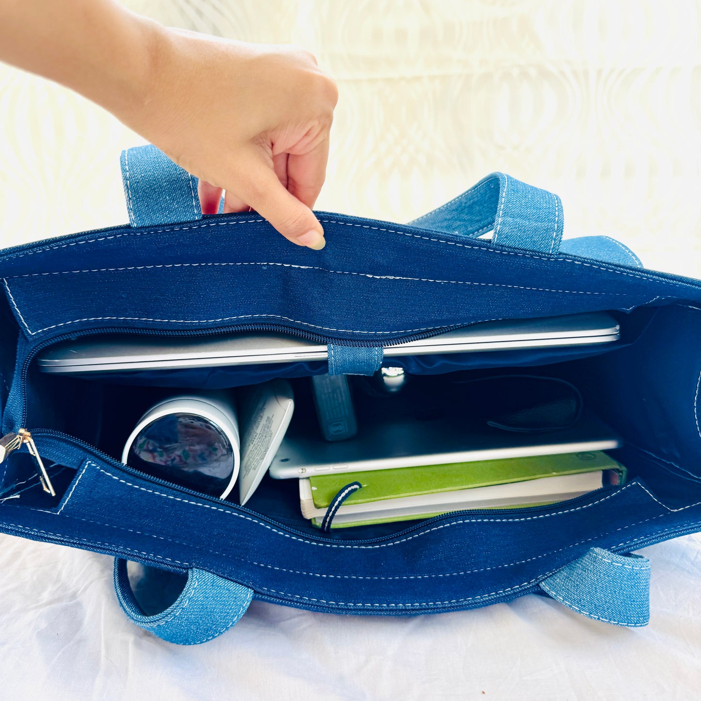 Blue Depth Tote Bag