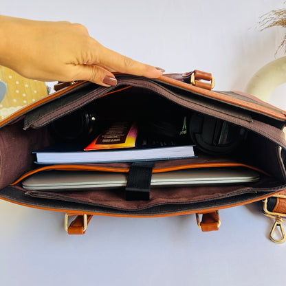 Brown Canvas Tote Bag