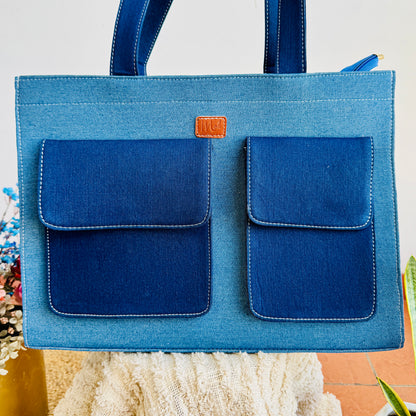Blue Depth Tote Bag