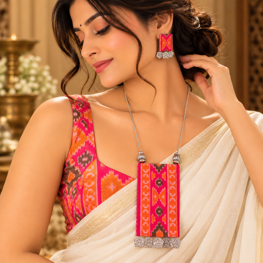 Ikat Pink Set