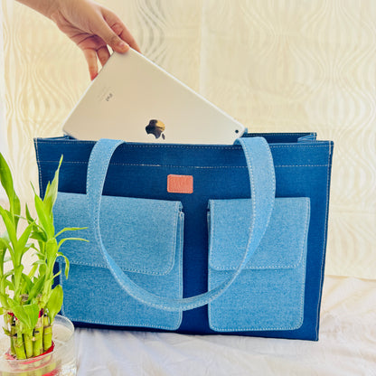 Blue Depth Tote Bag
