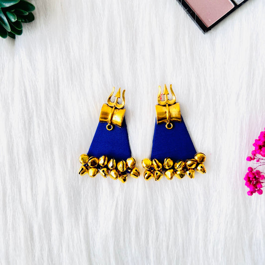 Mahadev Earing Blue