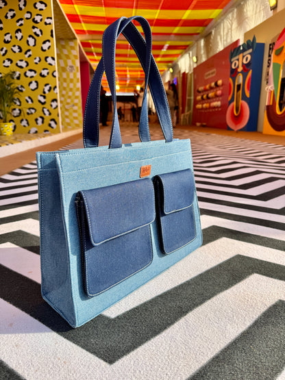Blue Depth Tote Bag