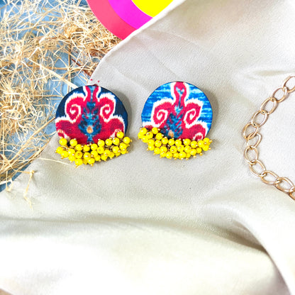 Ikat Cluster Earring