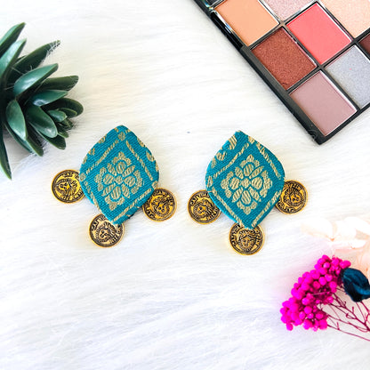 Brocade Coin Earring