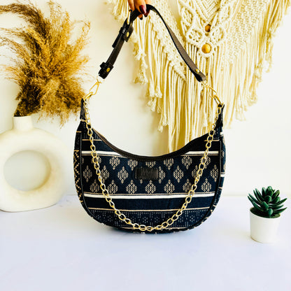 Eclipse Elegance Moon Bag