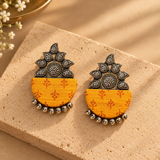 Yellow Leaf Earing