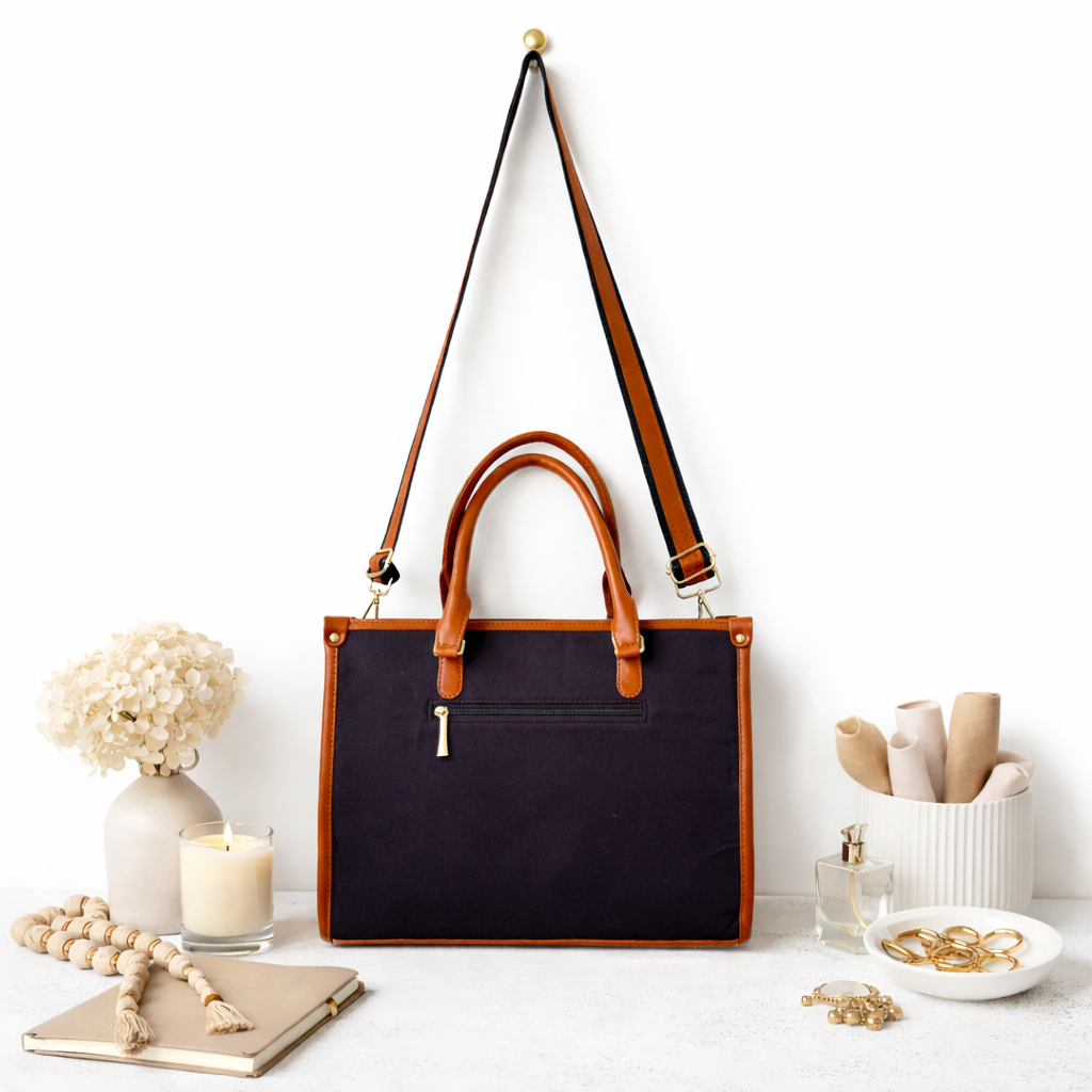 Brown Canvas Tote Bag