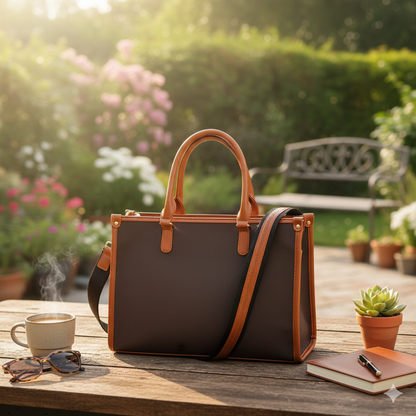 Brown Canvas Tote Bag