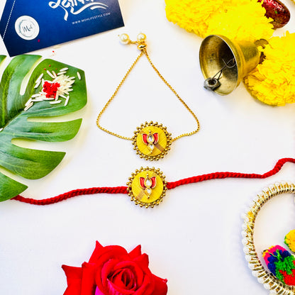 Lotus Rakhi + Lumba