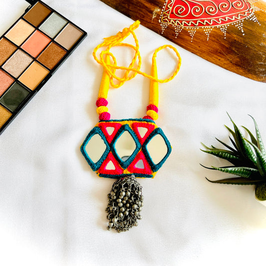 Multicolor Mirror Necklace