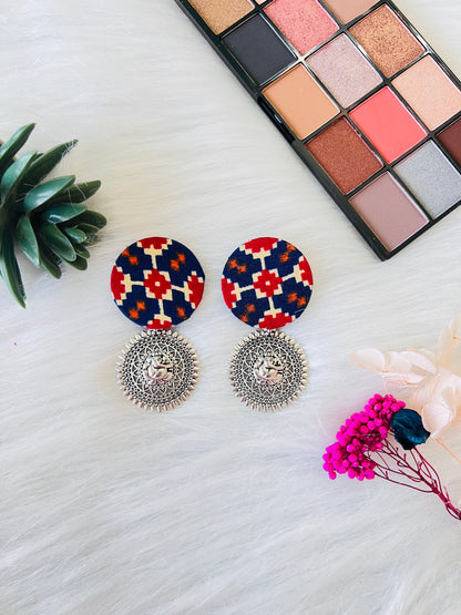 Ikat Ganesha Earring