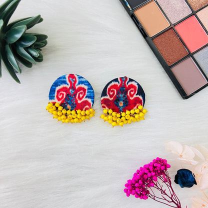 Ikat Cluster Earring