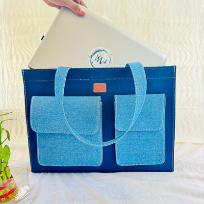 Blue Depth Tote Bag