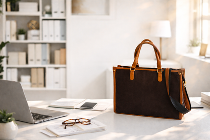 Brown Canvas Tote Bag