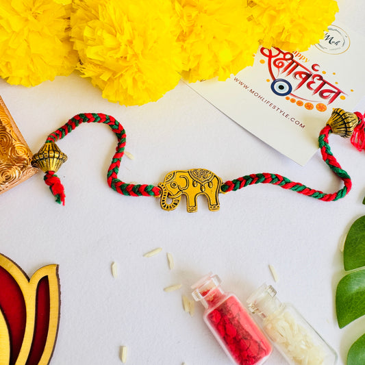 Elephant Rakhi Red