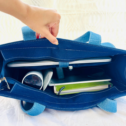 Blue Depth Tote Bag