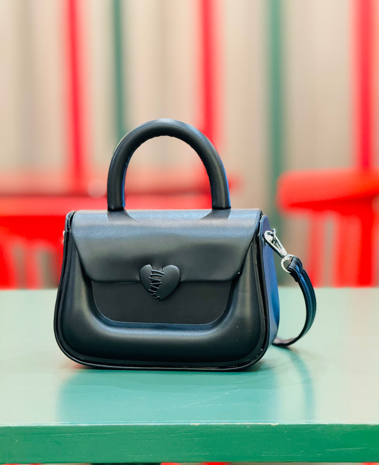 Heart Black Bag